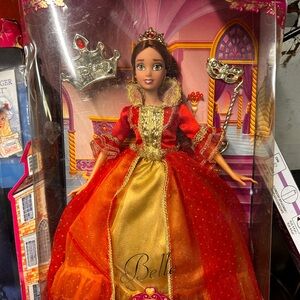 Barbie Belle Doll in Red and Gold Gown